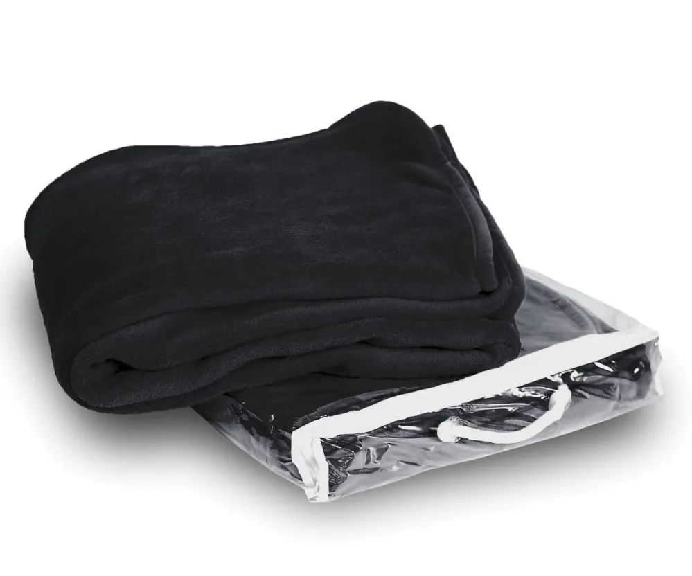 20 Wholesale Micro Plush Fleece Coral Blanket In Black Color