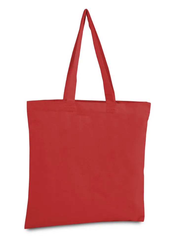 96 Pieces of Bargain Canvas Tote Bag In Red
