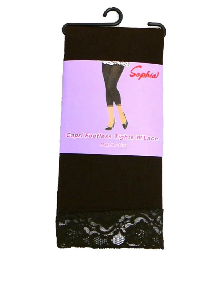 120 Pieces of Ladies' Capri Tights W/lace