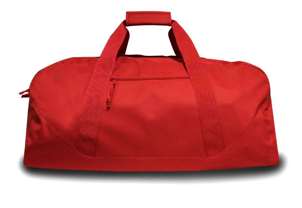 4 Wholesale 600 Denier Polyester Xlarge Duffel Bag In Red