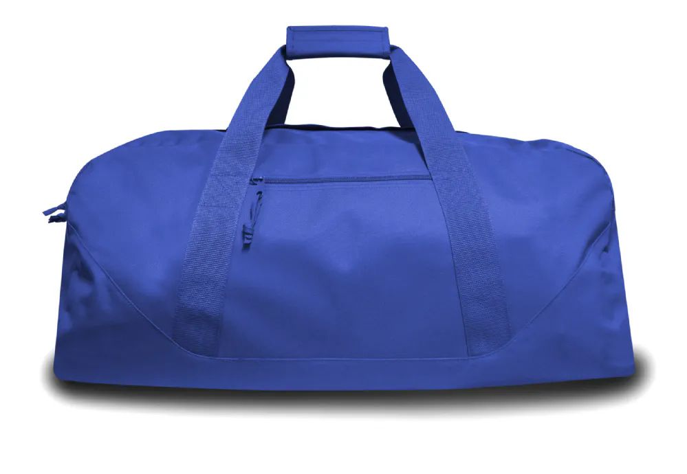 4 Wholesale 600 Denier Polyester Xlarge Duffel Bag In Blue Color