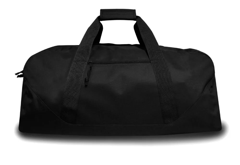 4 Wholesale 600 Denier Polyester Xlarge Duffel Bag In Black Color