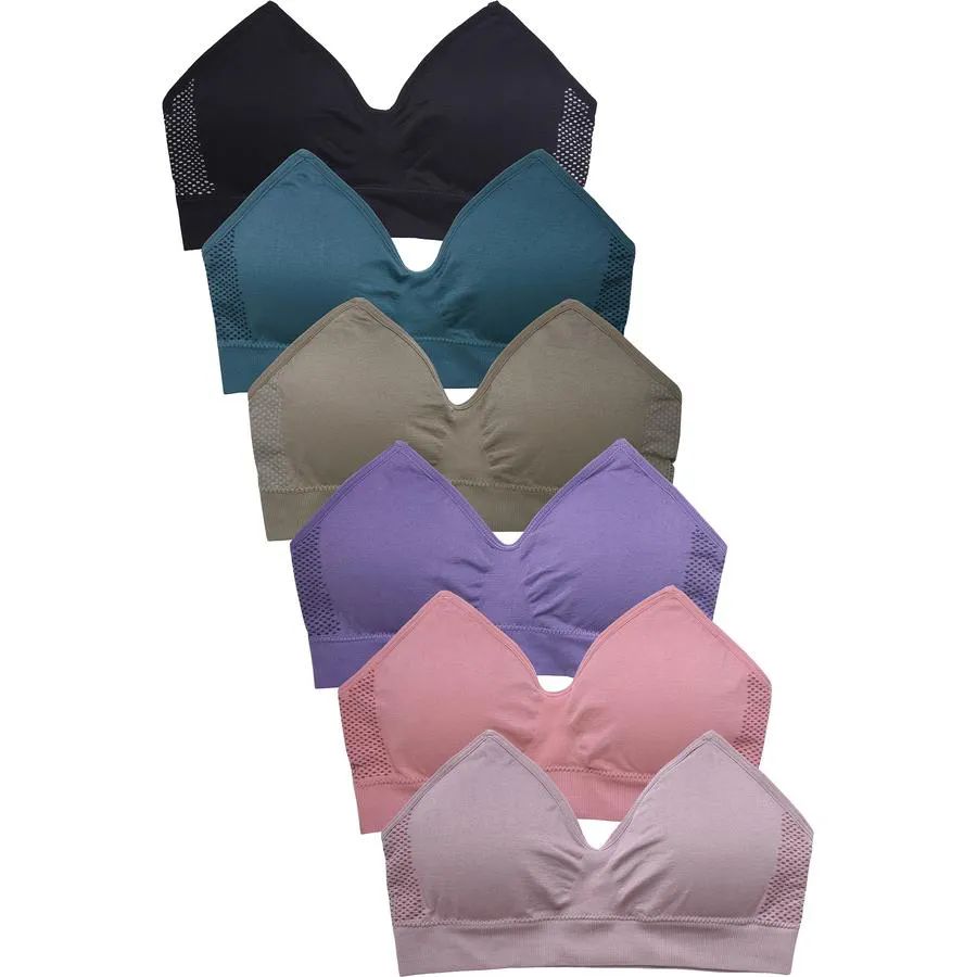 288 Pieces of Sofra Ladies Full Cup Cotton Plain Bra C Cup