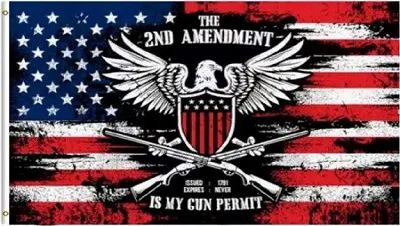 72 Pieces of 3'x5' Flag: The 2nd Amendment Is My Gun Permit