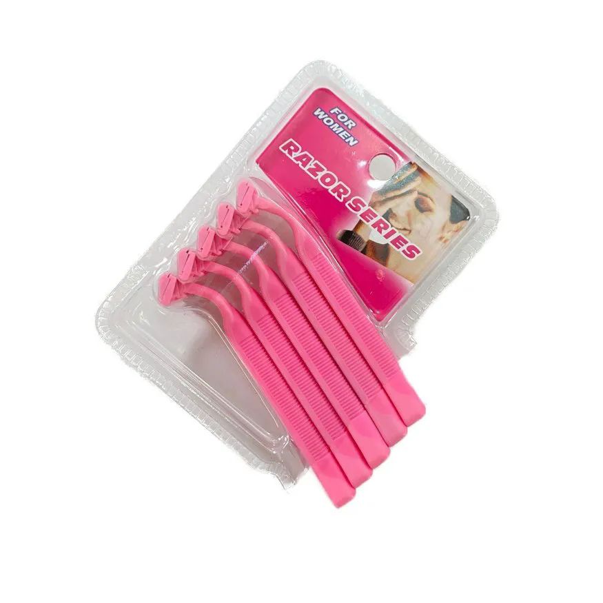 36 Wholesale 5pk Ladies Disposable Razor [triple Blades] *pink