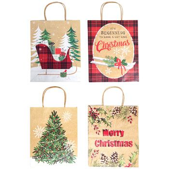 60 Wholesale Christmas Gif Bag Asst Sizes/