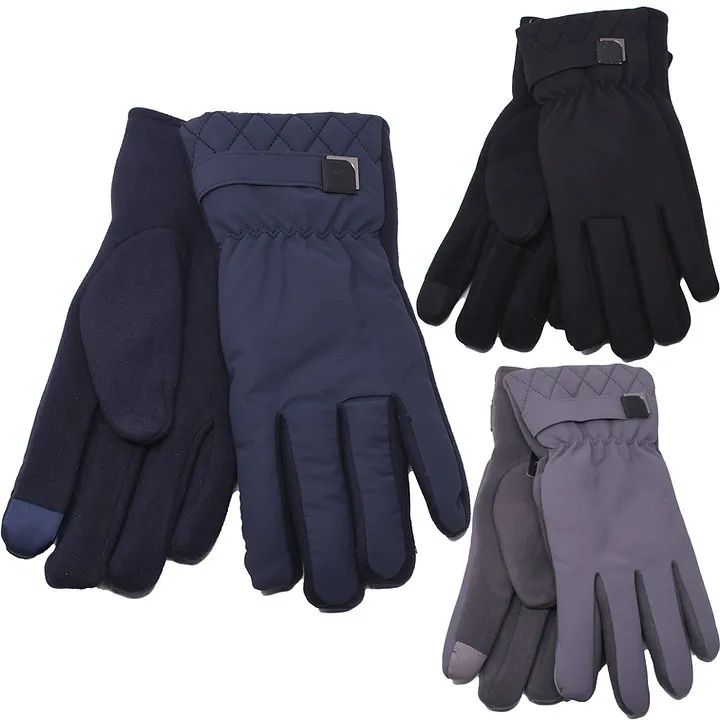 36 Wholesale Fashion Gloves Fleece Linning Thermal Mix Colors