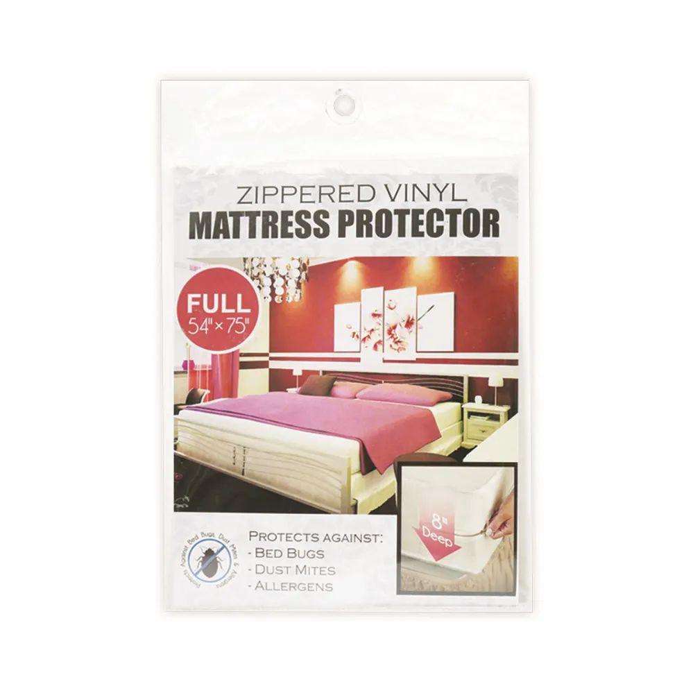 24 Pieces of Zippered Fabric Mattress Cover Protects Against Bed Bugs Full Size