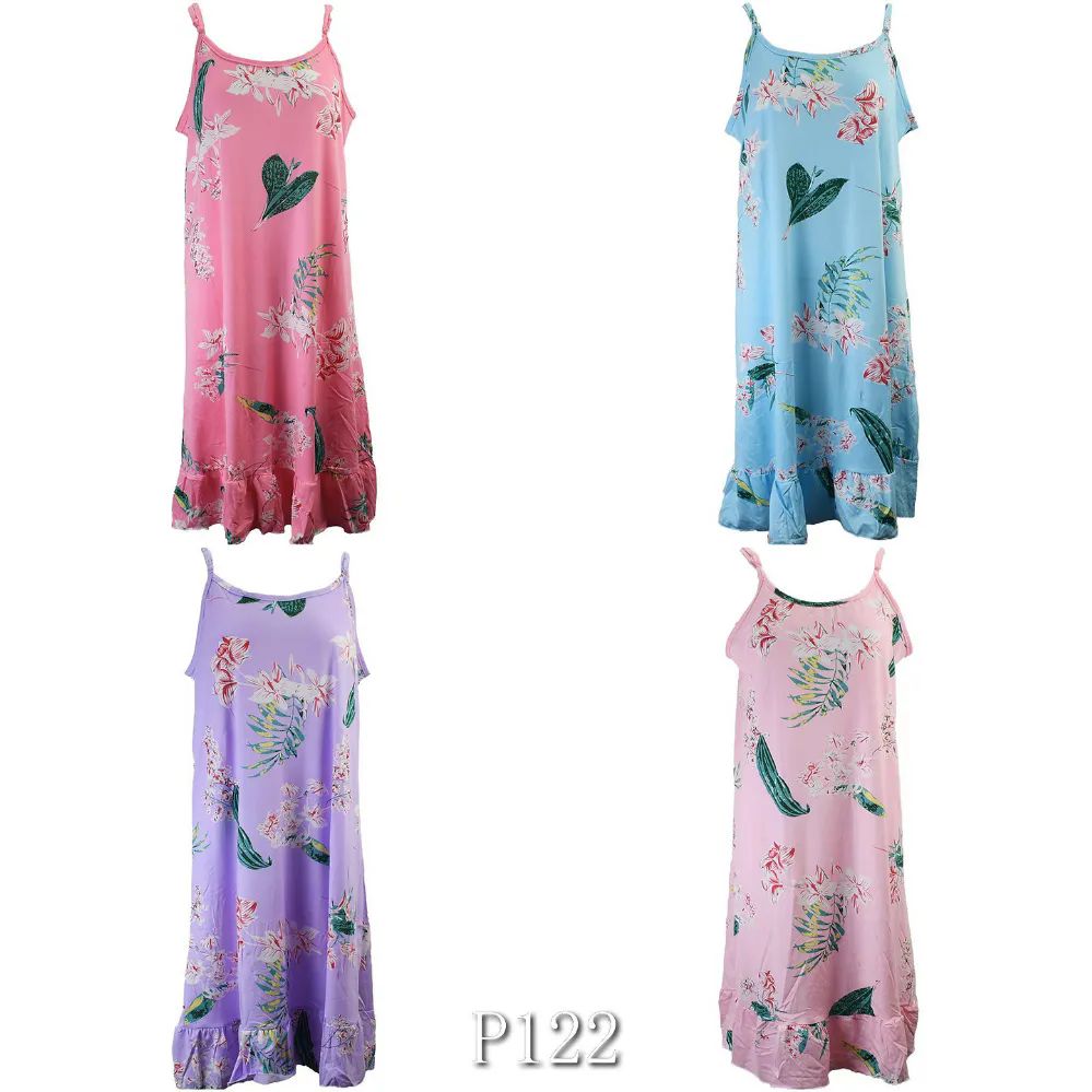 24 Wholesale Lace Floral Design Night Gown Size M
