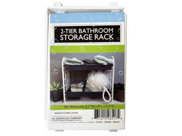 12 Pieces of 2-Tier Bathroom Storage Rack