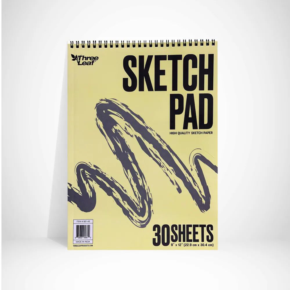 48 Units of Sketch Pad Spiral, 30 Ct 9 X 12 Sketch, Tracing, Drawing