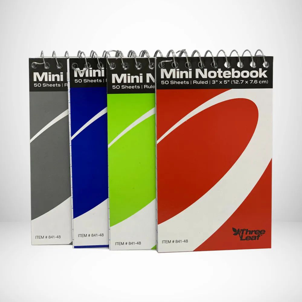 48 Wholesale 3 X 5, Mini Notebook 50 Sh - 4pk