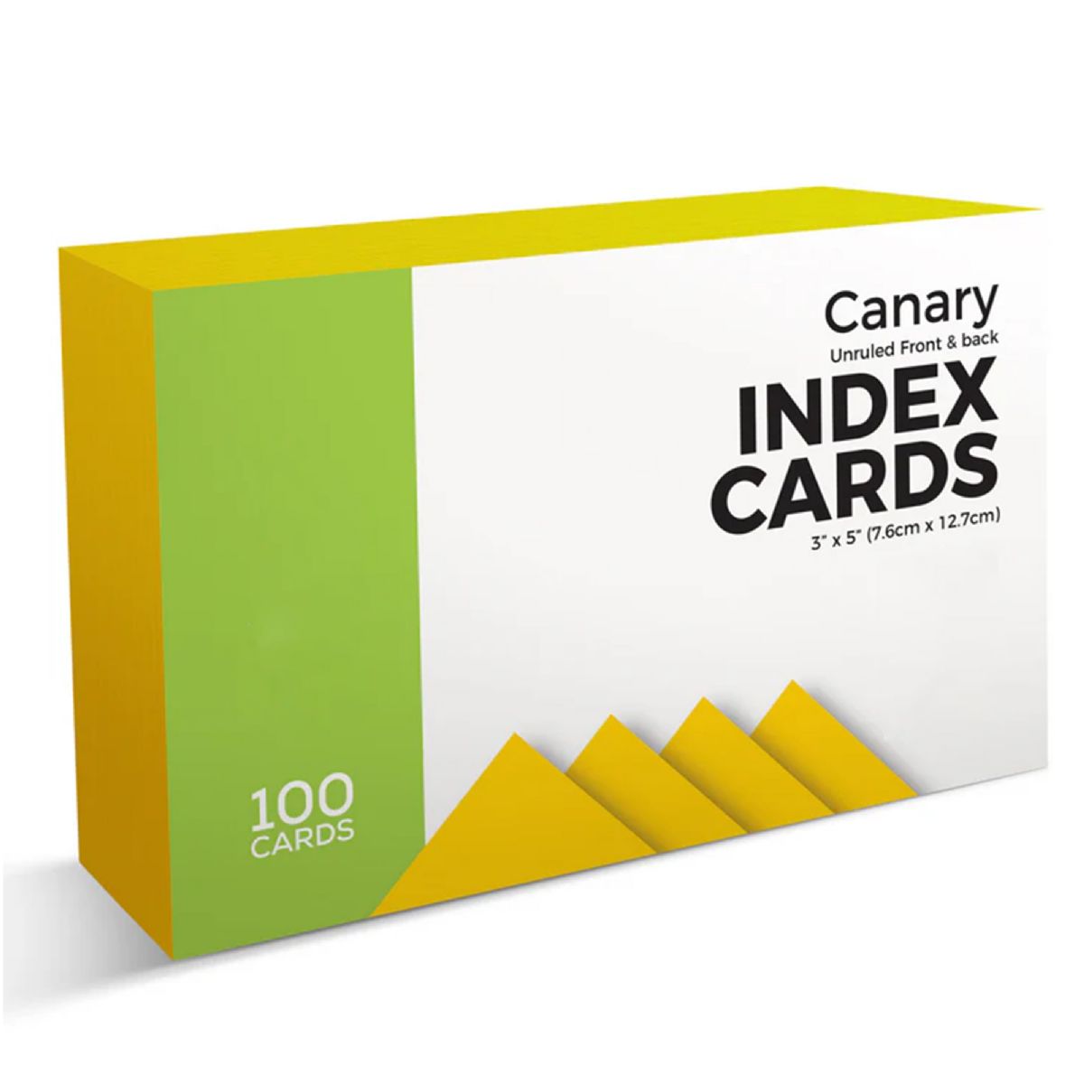 40 Pieces of 100 Ct. 3 X 5, Index Cards Unruled, Canary