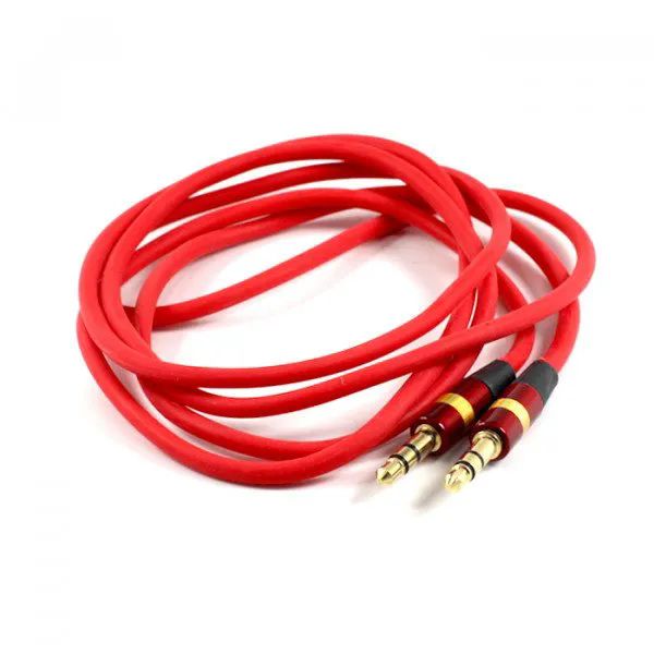 12 Pieces of Auxiliary Cable 3.5mm To 3.5mm Cable In Red