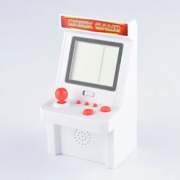 12 Wholesale 2.8 Inch Screen Mini Portable Retro Game Arcade Game Console Machine Black And White Screen In White
