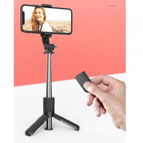 12 Pieces of Mini Easy To Carry 3 In 1 Aluminum Wireless Bluetooth Extendable Selfie Stick With Tripod Stand
