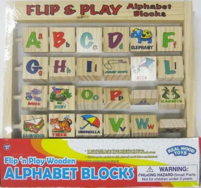 12 Wholesale Flip N Play Alphabet Blocks