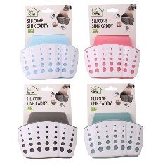 24 Pieces of Silicone Sink Caddy With Adjustable Strap