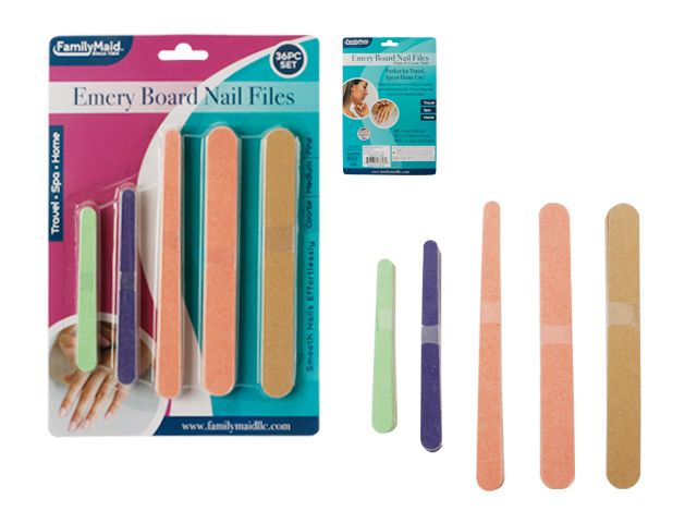 96 Pieces of 36pc Emery Board Nail Files