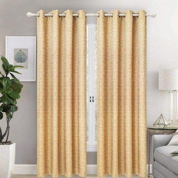 12 Pieces of Curtain Panel Color Beige
