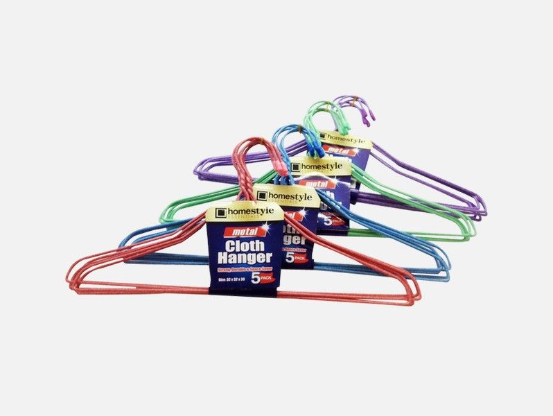 48 Pieces of 5pk Metal Cloth Hanger