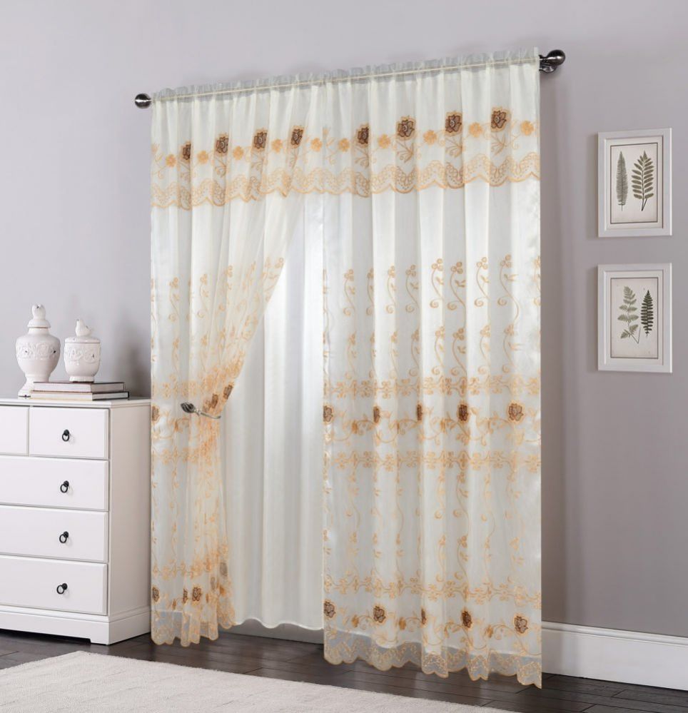 12 Pieces of Curtain Panel Color White