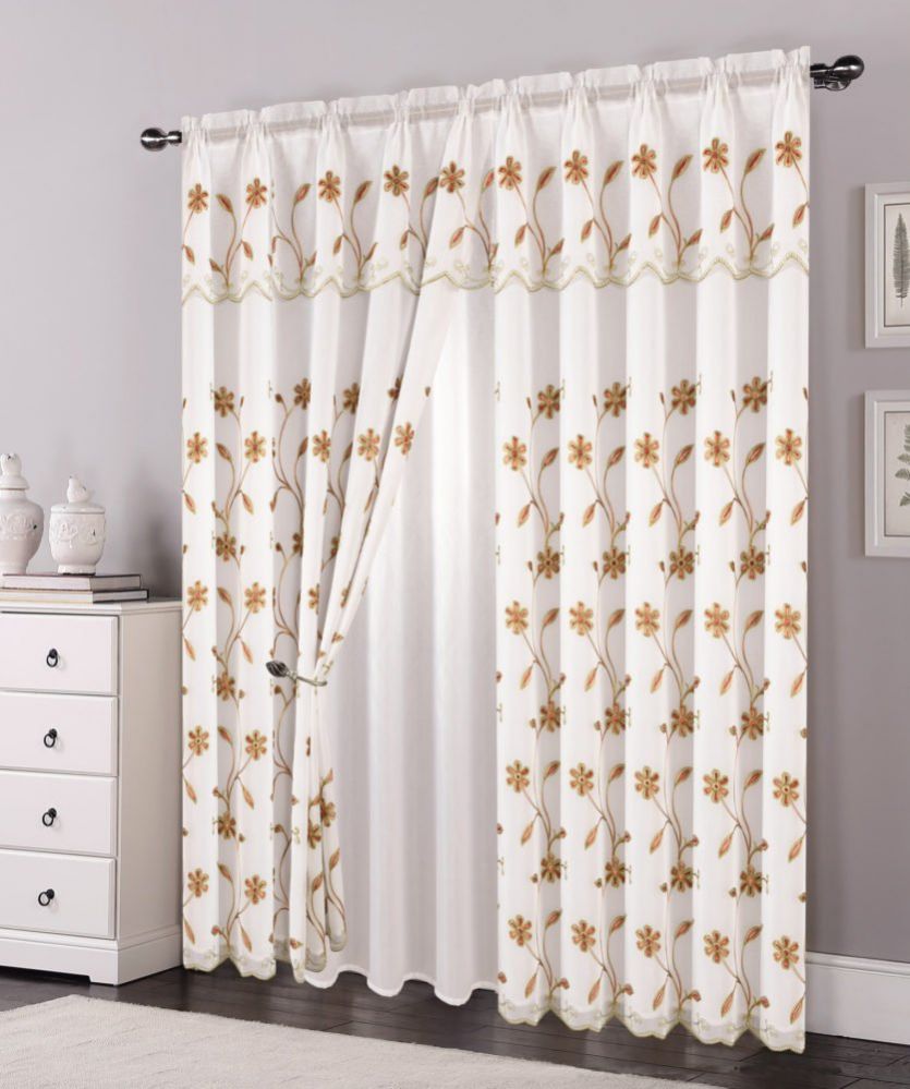 12 Pieces of Curtain Panel Color White