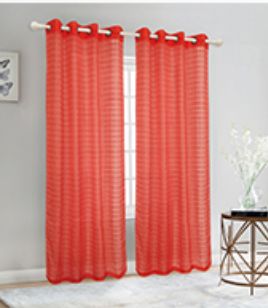 24 Pieces of Curtain Panel Color Red