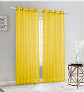 24 Pieces of Curtain Panel Color Gold