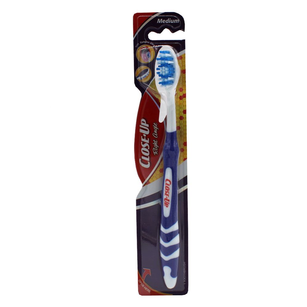 24 Wholesale Close Up Toothbrush 1ct Right Angle Medium
