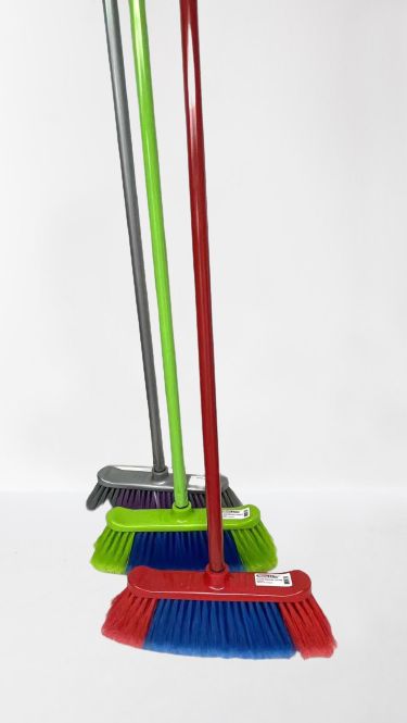 24 Pieces of 4 Ft Brooms With Steel Poles