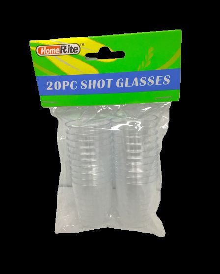 48 Bulk Plastic Shot Glasses