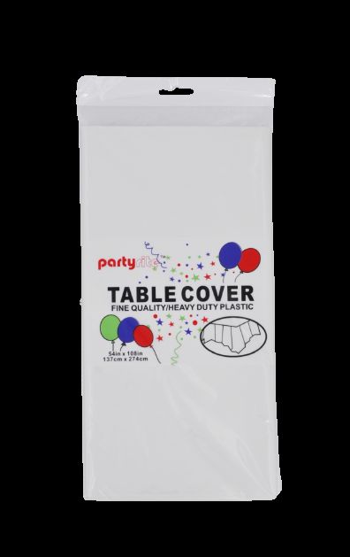 144 Wholesale Table Cover 54*108 - White