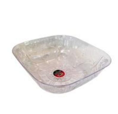48 Pieces of Clear Plastic Square Bowl