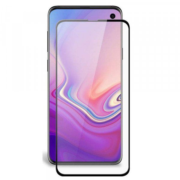 12 Wholesale Galaxy S10e Tempered Glass Full Screen Protector Case Friendly Black