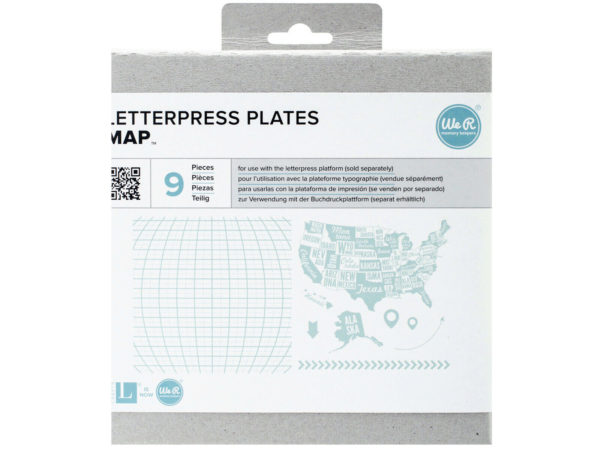 36 Pieces of WE-R 12 Piece Floral Themed Letterpress Plates