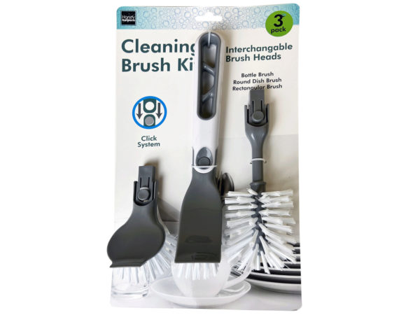 12 Pieces of 3 Pack Kitchen Cleaning Brush Kit