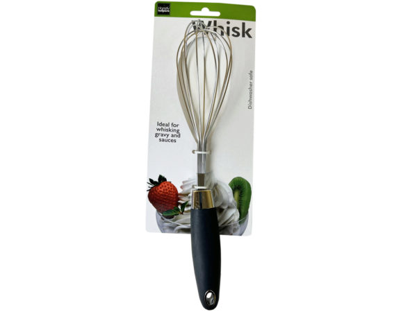 12 Pieces of Metal Whisk With Plastic Handle