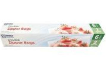 24 Pieces 6ct Double Zipper Bags 2 Gallon - Garbage & Storage Bags - at 