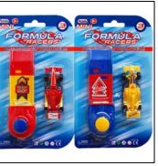 72 Wholesale 3 Inch Formula Car With Launcher On Blister Card, 4 Assorted Colors