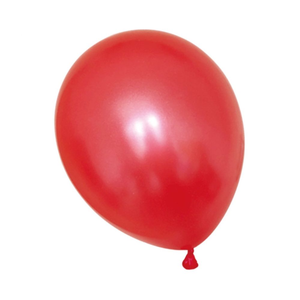 48 Wholesale Red Pearly Balloons 10 Count