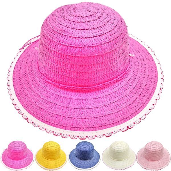 24 Pieces Summer Straw Hat - Sun Hats