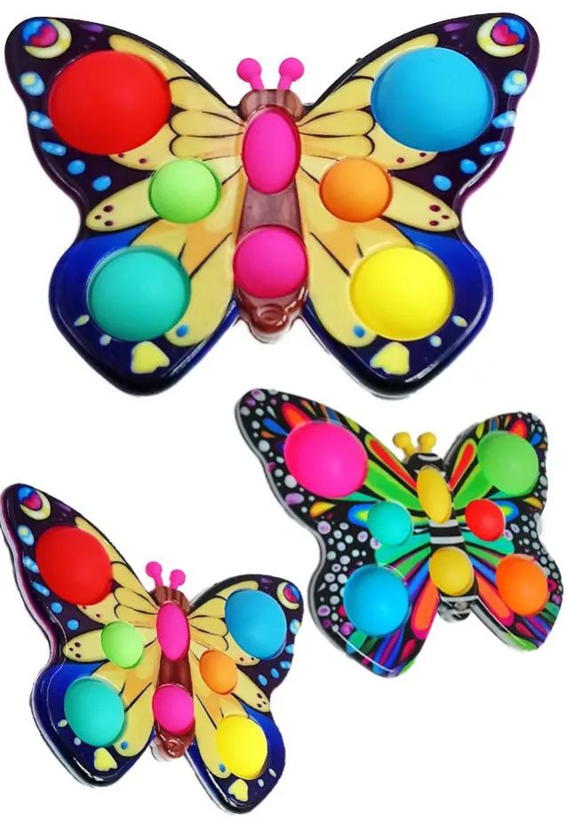 20 Bulk Butterfly Sensory Spinning Toy