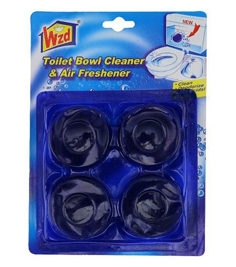 144 Pieces of 4 Piece Blue Toilet Bowl Cleaner