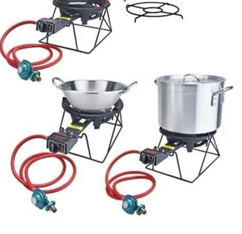 2 Pieces of Super Gas Burner With Stand And Rack