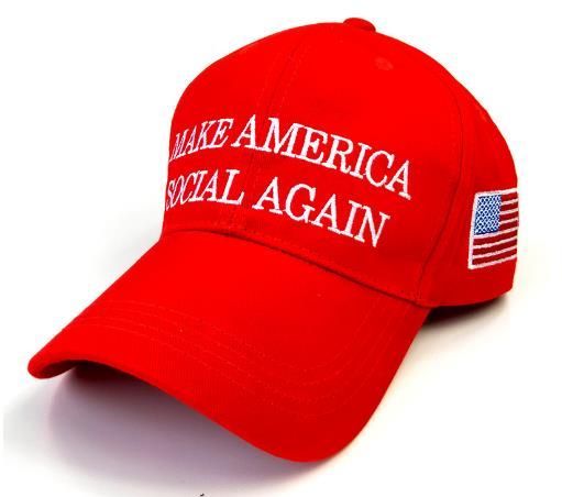 24 Pieces of Make America Social Again Hat