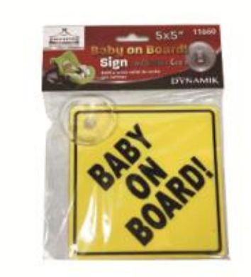 144 Wholesale Baby On Board Sign