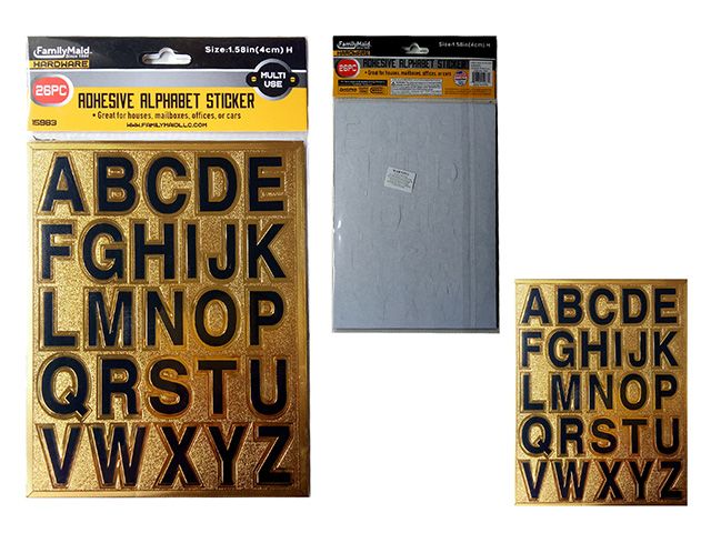 144 Pieces of Adhesive Alphabet Stickers