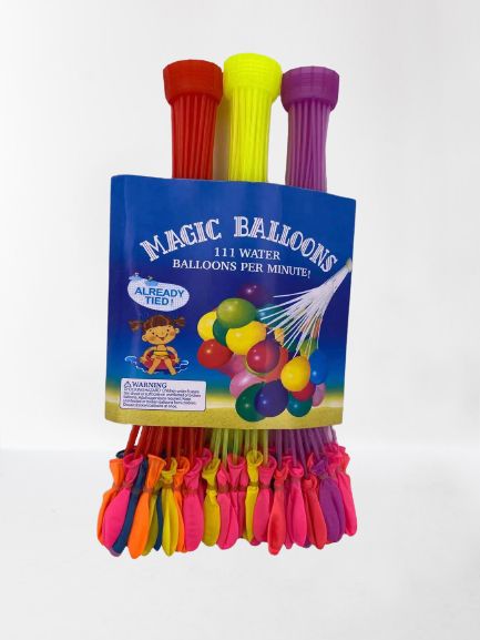 144 Wholesale 3 Pack 111 Pieces Rapid Auto Fill Water Balloons