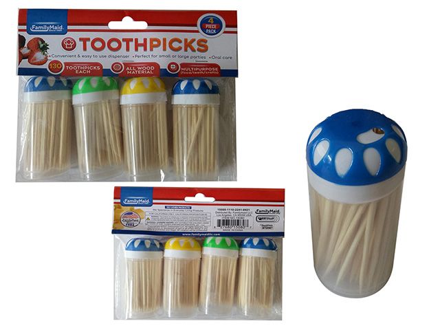 96 Wholesale 4pc Toothpicks